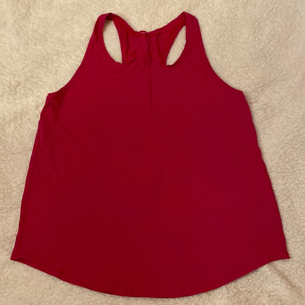 Pink Lululemon tank top